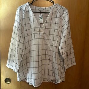 Van Heusen linen shirt (L) nwt